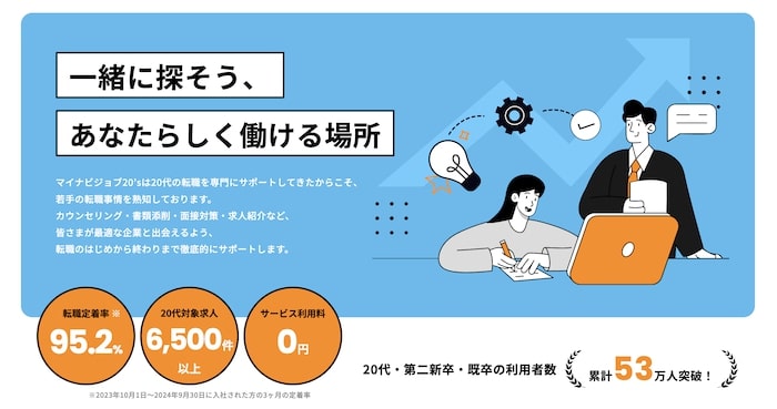マイナビジョブ20's
