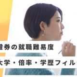 野村證券 就職難易度