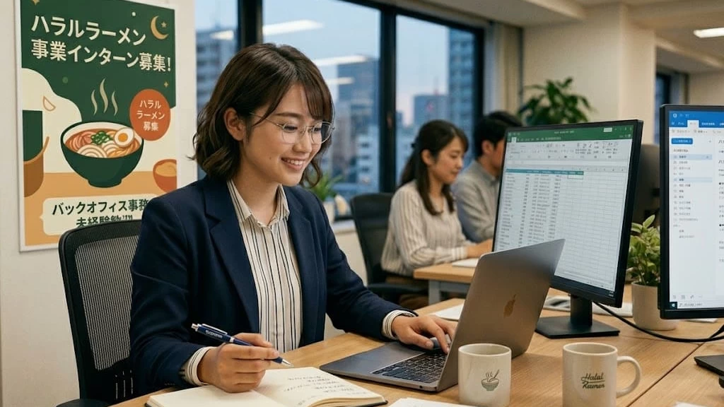 株式会社HALAL RAMEN JAPANの事務/アシスタントインターン東京都