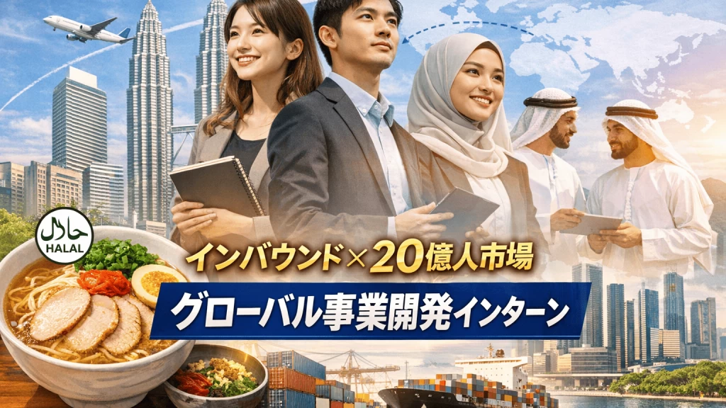 【学生インターン】グローバル事業開発インターン｜インバウンド×20億人市場