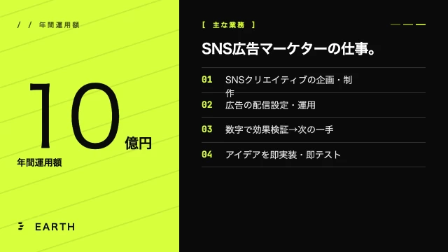 合同会社アースのマーケティングインターン東京都